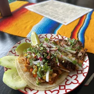 Al Pastor Taco, Birria (W/Cheese) Taco