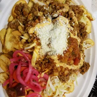 Tajadas Con Carne Molida