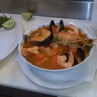 Sopa de mariscos