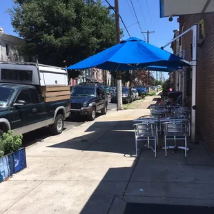 sushi and sashimi, outside