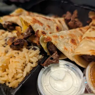 Gluten-free steak quesadillas (not on menu)