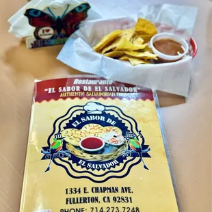 Complimentary chips &amp; salsa