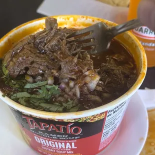 OMG the birria Ramen, to die for! must get! plenty of birria meat.