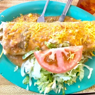 Chile Relleno Burrito with a spicy kick