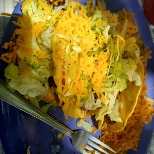 Carne asada taco plate