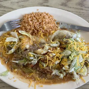 Stuffed Sopaipilla Supreme Plate