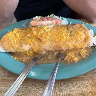 Chili relleno burrito