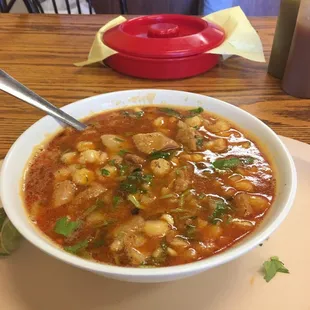 Found this little family owned place. They have Menudo every day. Who does that? The broth is flavorful and the meat is so tender.