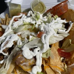 Beef Loaded Nachos