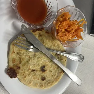 Traditional Pupusas Zucchini &amp; Cheese $4.50