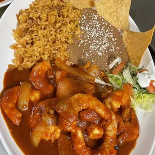 Camarones a la diabla riquísimos