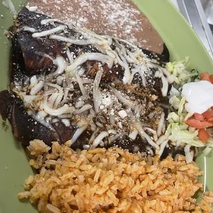 Ricas enchiladas de mole 100% caseras