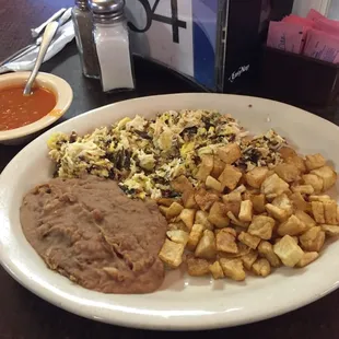 Breakfast Machacados (Shredded Beef) Tacos. So good....