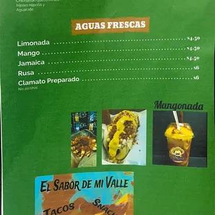 Mangonadas elote en vaso manzana Preparada 
Aguas Frescas