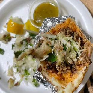 More than 50% of the filling was shredded cabbage.