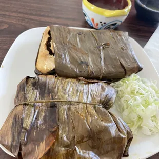 a plate of food on a table