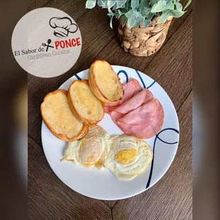 a plate of food on a table