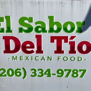 sign for mexican food