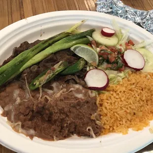 Carne asada plate