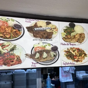 a menu for a mexican restaurant