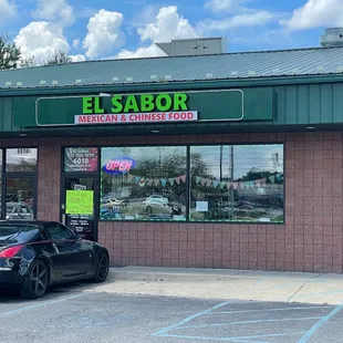 the front of the restaurant