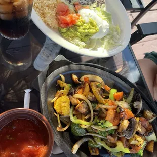 Veggie fajitas $12