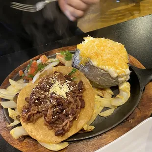 a plate of food on a table