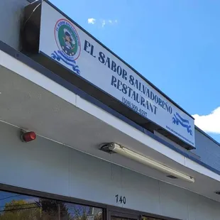 the front of a business