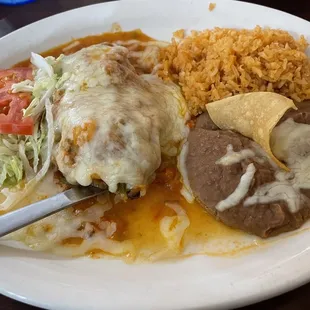 Chili relleno plate