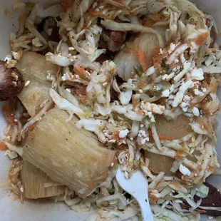 Yucca con chicharron