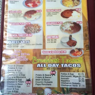 Breakfast is ALL DAY (but extra charge after 11am)