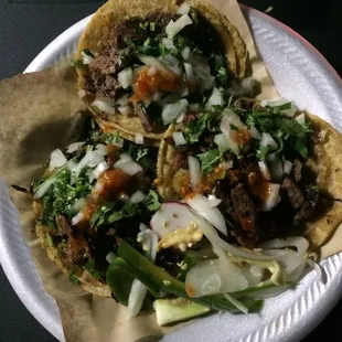 Al Pastor, lengua and campechanos