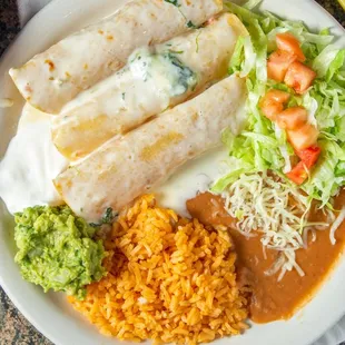 Supreme Enchiladas
(cheese dip)