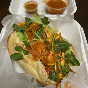 Pan con pollo ... so good  a must try