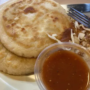 Cheese pupusas