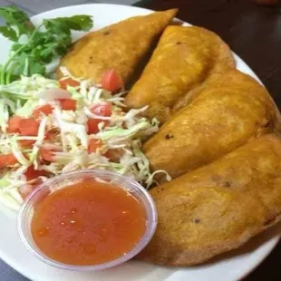 Pastelitos de pollo y de puerco
