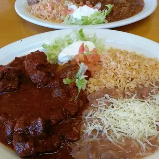 My chile rojo dish....Delisioso!