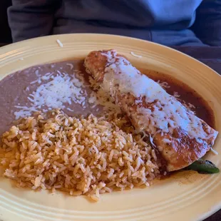 Veggie burrito, lunch special