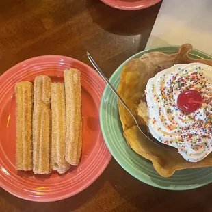 Churros &amp; Fried Ice Cream
