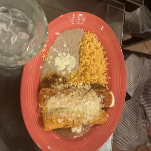Burrito and enchilada special