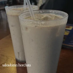 two drinks on a table