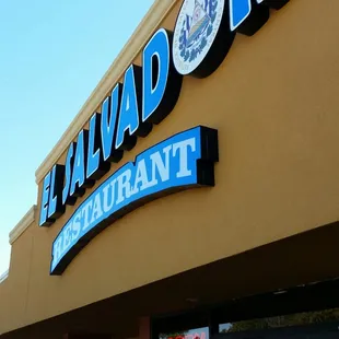 the front of the restaurant