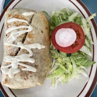 Steak burrito