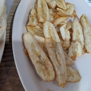 two plates of food on a table