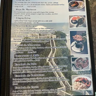 menu seafood