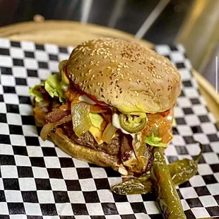 Mexican infused  cheeseburger!