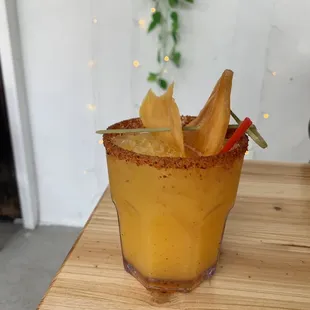 Mango Margarita with Tajín Rim
