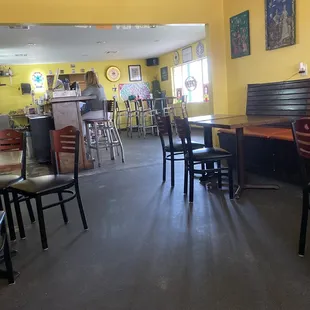 Inside looking over toward bar.