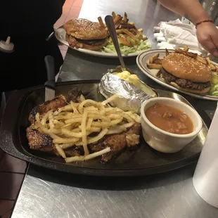 a plate of food on a counter