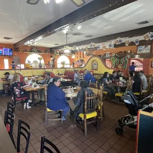 Broad view of the inside of the restaurant